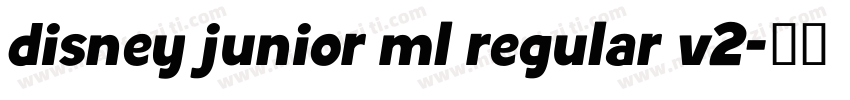 disney junior ml regular v2字体转换